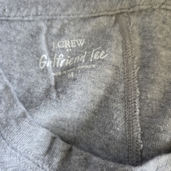 J.Crew Girlfriend Tee Bundle - Coral and Gray - Picture 8 of 9